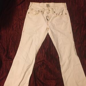💝White True Religion Jeans 34/33